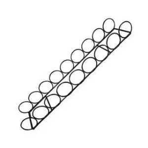 9 Wine Bottle Ring Holder Black