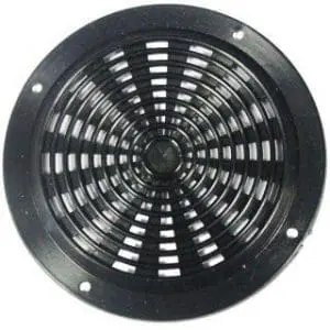 Air Vent 63mm Round Plastic Black