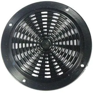 Air Vent 63mm Round Plastic Black