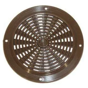 Air Vent 63mm Round Plastic Brown