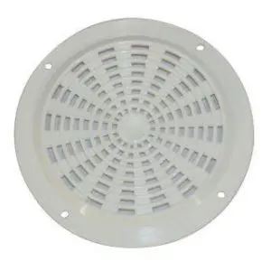 Air Vent 63mm Round Plastic White