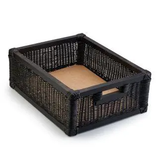 Cane Vegetable Basket 400mm Black