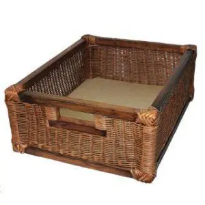 Cane Vegetable Basket 500mm Mahogony
