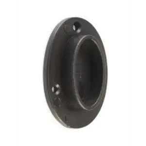 Closed Rail Holder Black Plastic 1 Piece