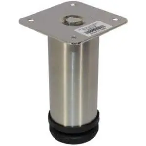 Round Leg Adjustable H120mm x 50mm Stainless Steel