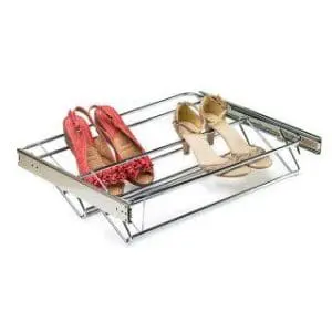 Shoe Rack Pull Out Extendable Chrome Plated