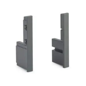 Starbox Slim Drawer Front Ends H88mm 1 Pair Grey