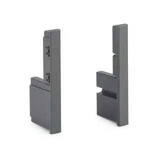 Starbox Slim Drawer Front Ends H88mm 1 Pair Grey