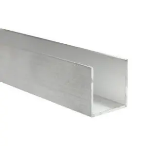 U-Channel Aluminium Anodised 16mm x 2.5m
