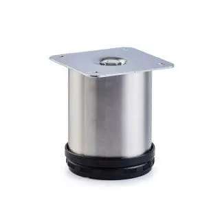 Wide Base Leg Adjustable H100mm x 76mm Stainless Steel