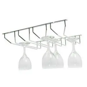 Wine Glass Holder Chrome 1 Row