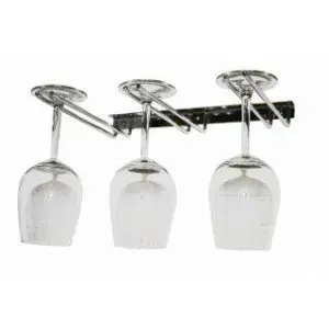 Wine Glass Holder Chrome Plated 3 Row